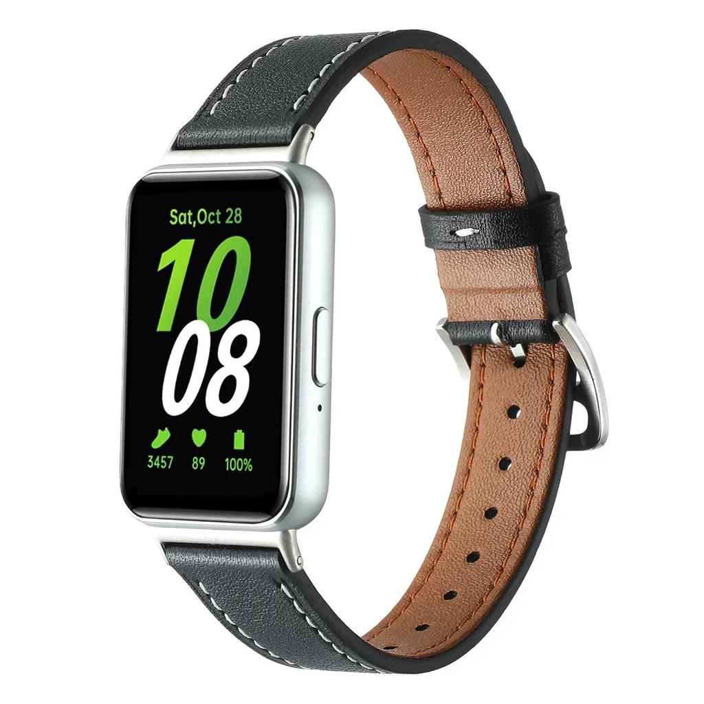 Genuine Leather Strap For Samsung Galaxy Fit 3 Watch Band Accessories Replace Belt Wristband For Galaxy Fit 3 Bracelet correa