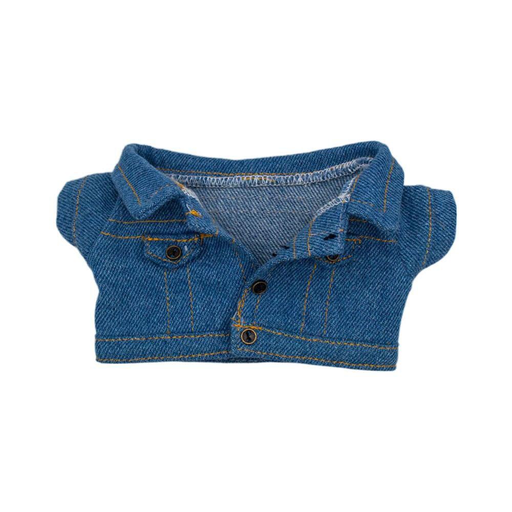 10cm Fashion Jeans Pants Jacket Suits Doll Clothes Cotton Doll Casual Wears Coat Tops 1/12 Dolls Clothes Accessories