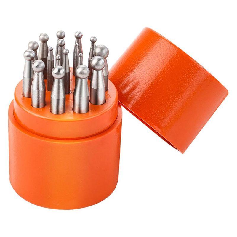 M-Modern-Doming Block Punch Set, Dapping Punches Processing Crafting Metal Forming Tools Stamping Tools For Shaping Beads