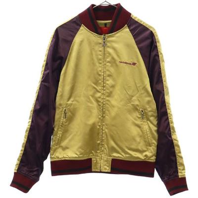 Kurtka nylonowa M Fioletowa x Złoty Zamek blouson Damska Używana