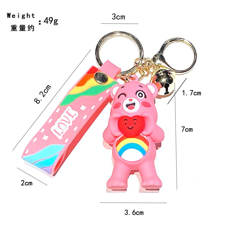 Popular Love Bear Doll Keychain Cute Trendy Exquisite Doll Keychain Bag Decor Accessories Couple Birthday, Valentine's Day Gifts