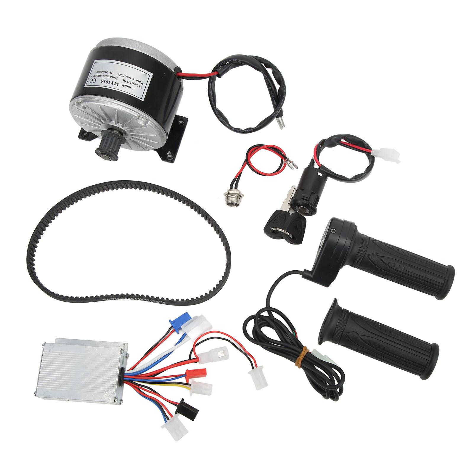 

Комплект электродвигателя 24 В 250 Вт Синхронный мотор-редуктор с щеточным контроллером Зарядное устройство Замок для электросамокатов и велосипедов