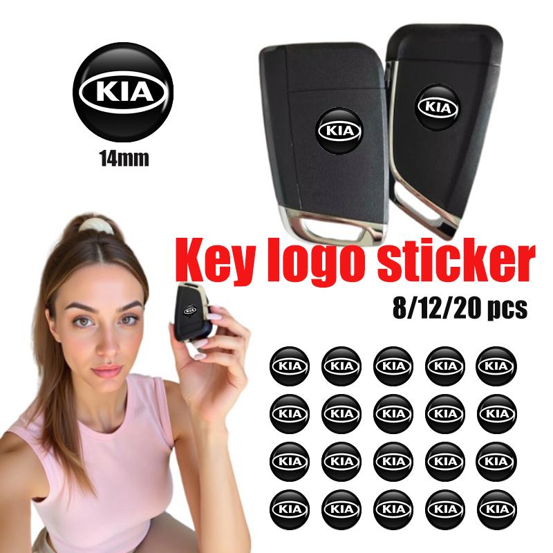 AABIU1 8pcs Car Keyhole Sticker Anti Block Protective Cover Non Destructive For KIA Cerato Soul Venga Forte Spectra Sedona Niro Cadenza