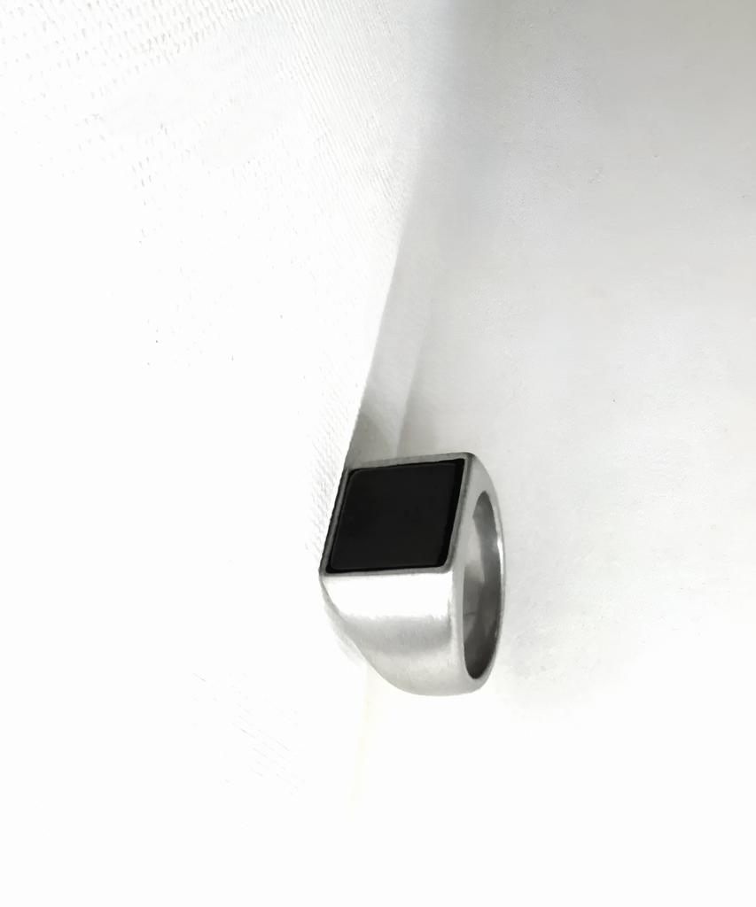 Glory_Arden [Unisex] Surgical Steel Ceramic Matte Ring / Gbsr-049