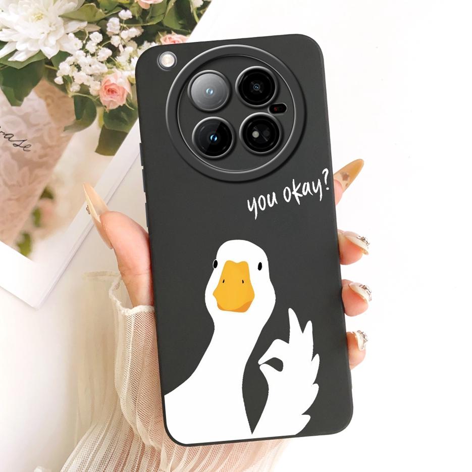 For Infinix Zero 40 4G Case X6860 Cute Cat Duck Cartoon Cover Soft TPU Matte Phone Case For Infinix Zero 40 5G X6861 Zero40 Bags