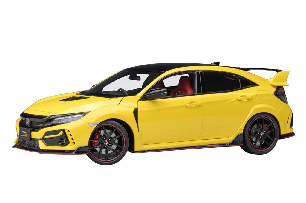 AUTOart 1/18 Scale Honda Civic Type R (FK8) Limited Edition Sunshine Yellow II Finished Product