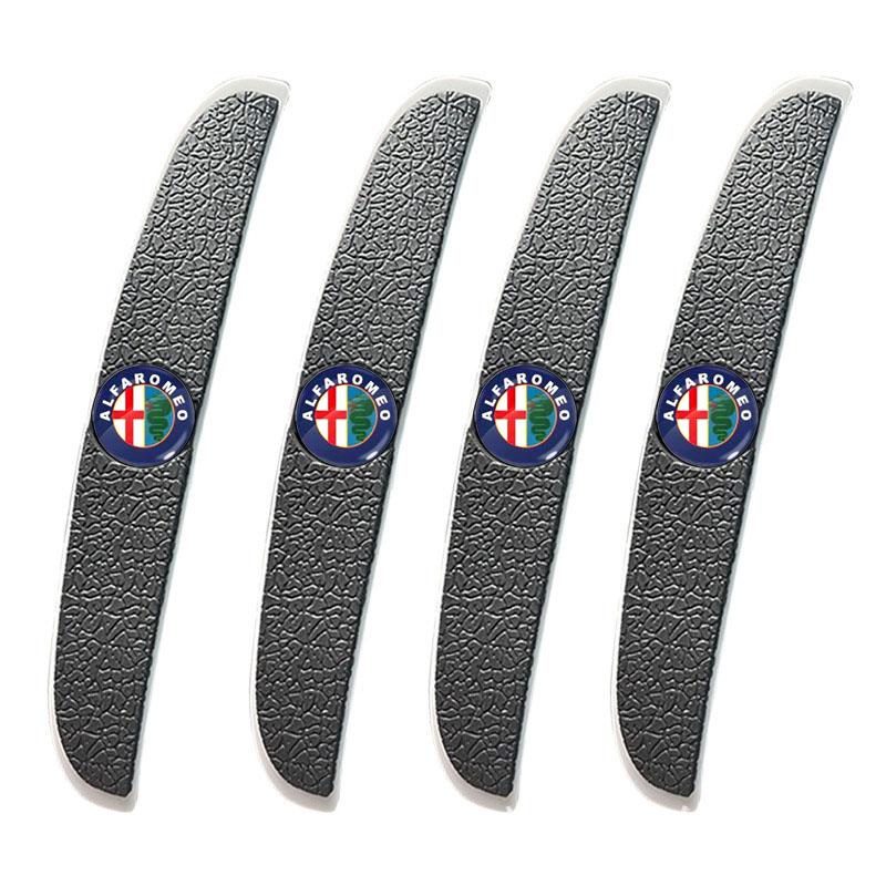 4 Peças Tira Anticolisão para Porta de Carro Adesivo de Proteção para Espelho Retrovisor Para Alfa Romeo 147 159 156 Giulietta Giulia Mito Spider Alpha Apoio de Cabeça
