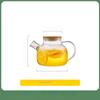 1000ML Transparent Glass Elegant Water Jugs With Wooden Cover Kitchen Coffee Pot Coffeeware Teaware Beverage Dispenser