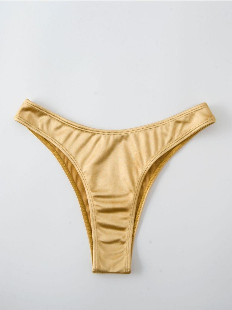 2024 Women's European & American Swimwear: New Sexy U-Shape & V-Shape Metal Bikinis in Stock