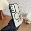 Frosted Magnetic Phone Case For Samsung A57 A37 A17 A07 A56 A36 A26 A16 A06 A55 A35 A25 A54 For Magsafe Anti-Slip Edge Cover