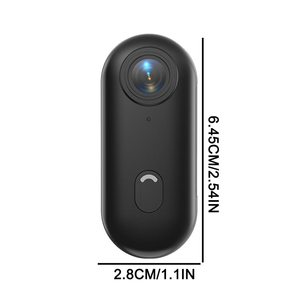 

Thumb Camera Portable Action Camera Wearable Vlogging Device 170 Degree Wide Angle 1080P Waterproof Compact Cam for Sports чорний