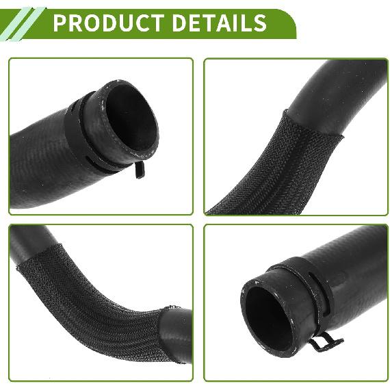 No.LR013681 Radiator Hose for Land Rover LR4 5.0L V8 2010-2013 Good Sealing Black Upper Coolant Water Hose Rubber 1 Pc