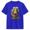 T-shirt IceAges Unisex Tempo Libero Cotone Puro Magliette Girocollo Manica Corta T-shirt Abbigliamento Classico