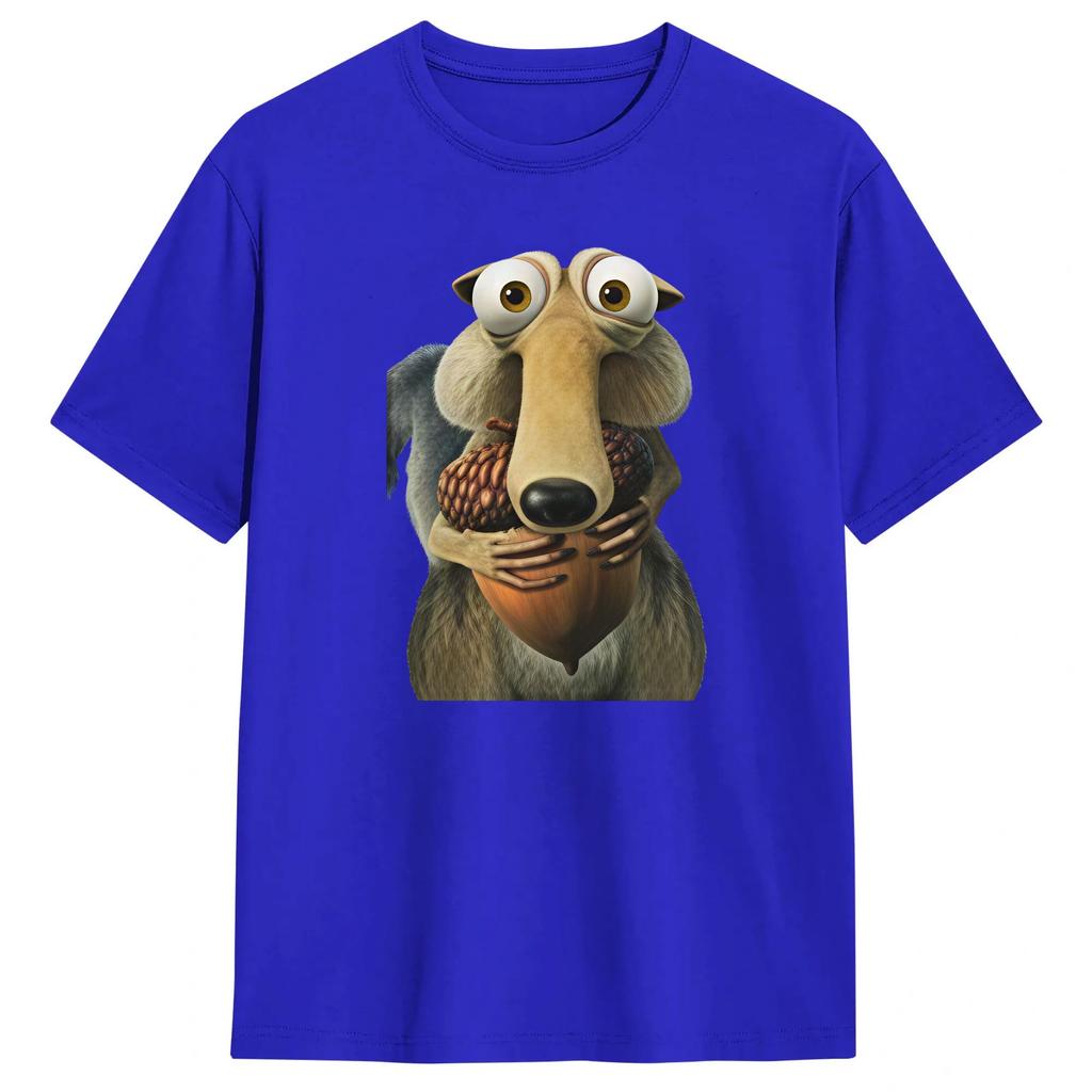 T-shirt IceAges Unisex Tempo Libero Cotone Puro Magliette Girocollo Manica Corta T-shirt Abbigliamento Classico