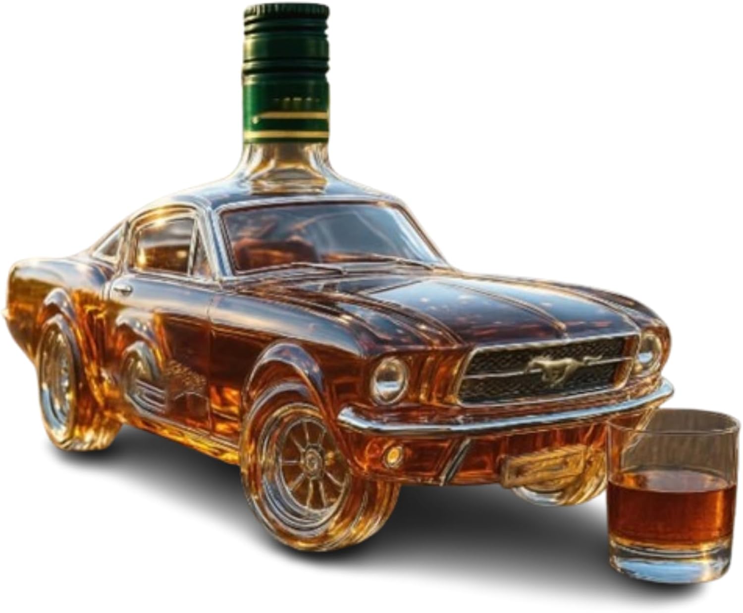 

Креативная стеклянная бутылка в форме автомобиля 300 мл – Уникальная декоративная банка для дома, бара, офиса | Забавная полимерная скульптура с пробкой, многофункциональный контейнер D