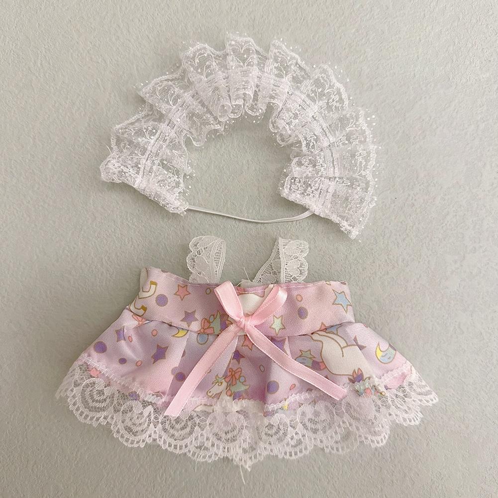 

Для 20 см хлопковые комбинезоны для кукол из мультфильмов, сменная одежда для плюшевых кукол, аксессуары для игрового дома, мини-одежда 21#