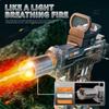 Powerful Uzi Electric Water Gun With Light Up Glowing Silencer Automatic Water Blaster For Summer Outdoor Shooting Games