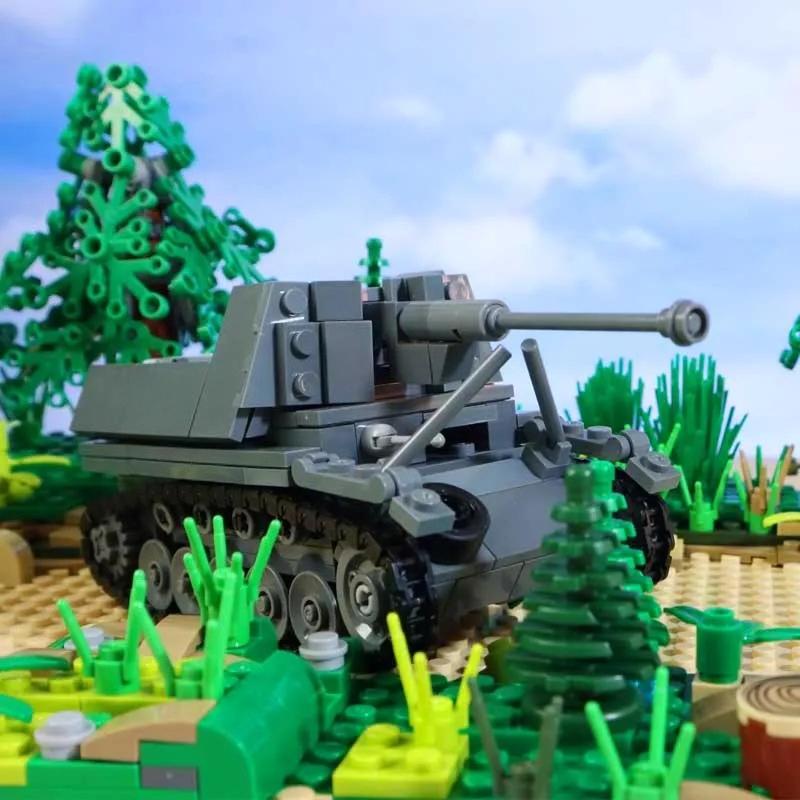 Military War German Russian Tank Building Blocks Army Soldier Figures US UK Armored Vehicle Model Assemble Bricks Boy Toys Gifts
