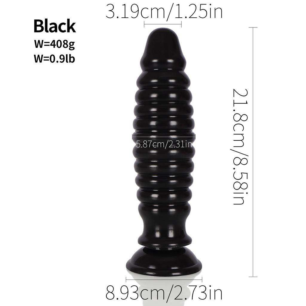 Large Thread Missile Butt Plug SM Men's and Women's Anal Dilator Sex Toy Chrysanthemum Massage Masturbation Sexy Products