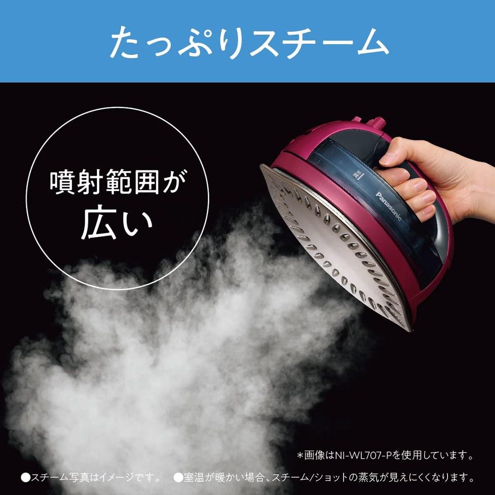 Panasonic Cordless Steam W-Head Iron NI-WL707-P Pink