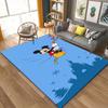 Mickey Mouse cartoon print rug, non-slip and stain-resistant floor protection rug, home décor.