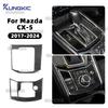Carbon Fiber Center Console Sticker for Mazda CX-5 2017-2024 LHD RHD Interior Trim