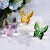 3D Butterfly Crystal Ornament - Small Animal Decoration for Home, Bedroom, or Study