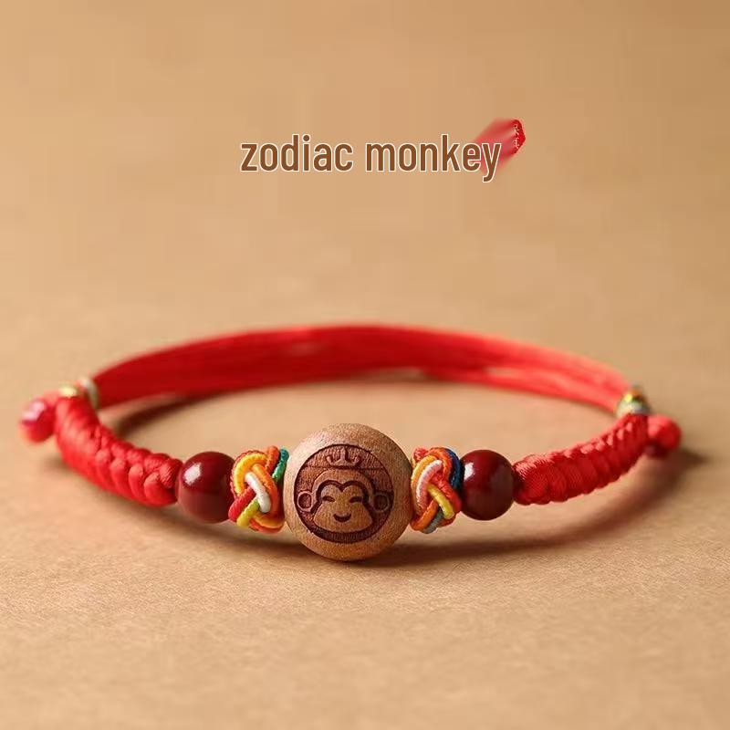 Baby Red String Cinnabar Amulet Bracelet & Anklet for Protection In Benming Year