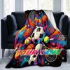 1PC Custom Name Sports Ball Celebration flannel blanket versatile,all-season throw suitable for the living room,bedroom,camping,travel,and gift