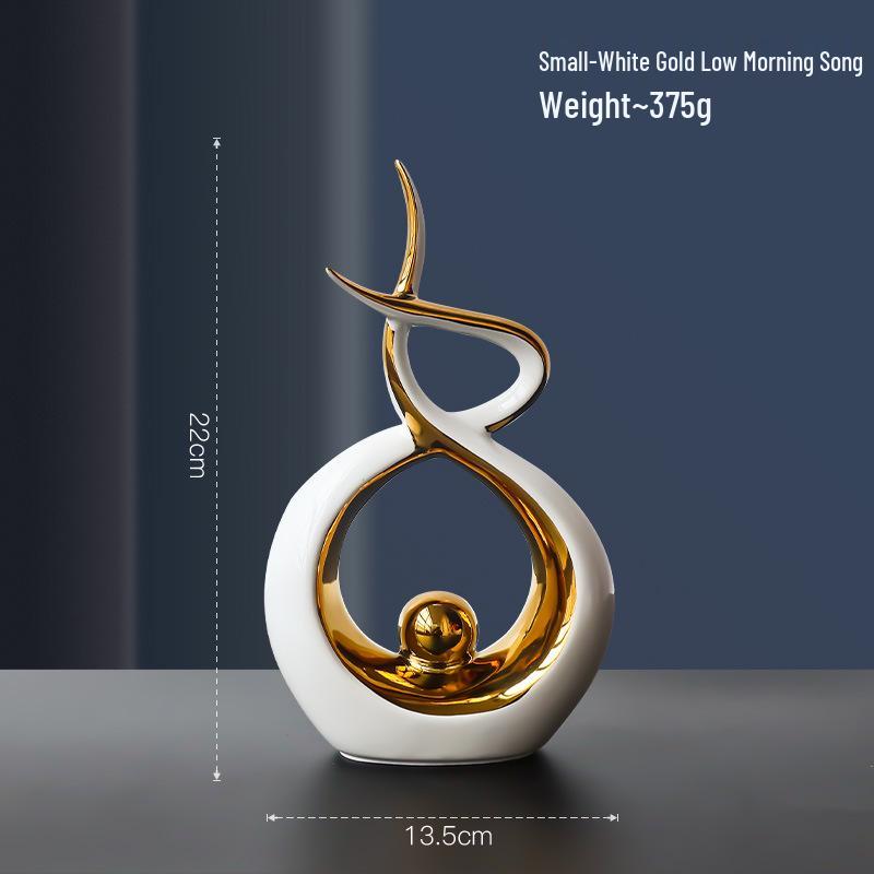 European Ceramic Time Flies Ornament: Elegant Art Decor for Home or Office