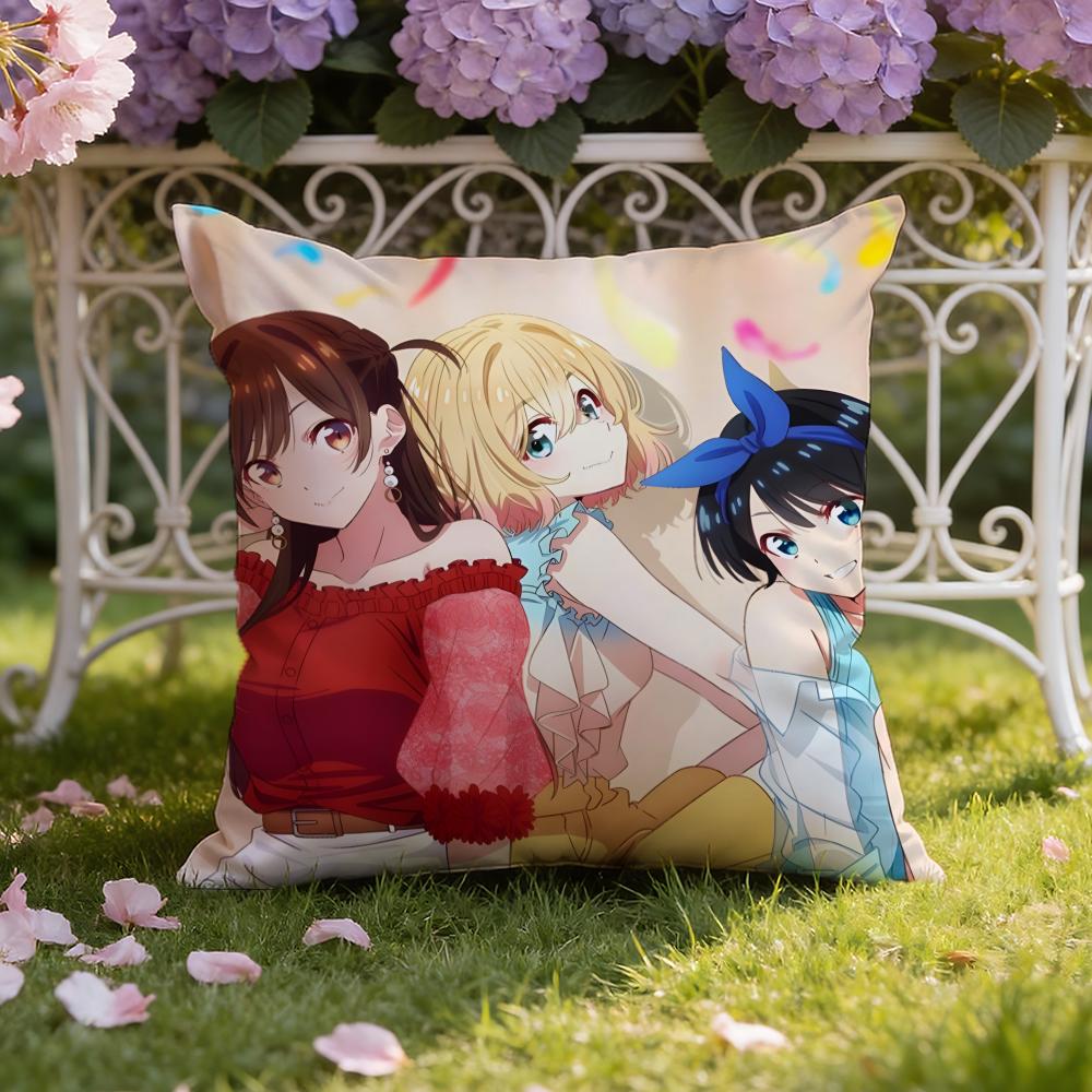 O-Okarishimasu Anime Cushion Cover Home & Car Dual-Scene Pillow Cover: Reversible for Premium Comfort