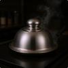 Stainless Dome Cover Domed Grill Wide Rim Basting 16CM Plastic Handle