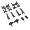 RC Car Suspension Arm Aluminum Alloy Front Rear Suspension Arm Steering Cup Rear Axle Holder Set Upgraded Parts for MJX 14210 14209 1Celsius14 RC Car