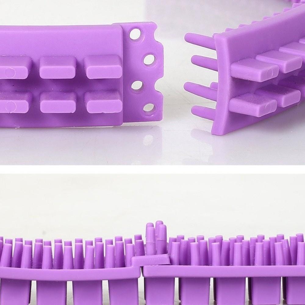 Plastic Cat Self Groomer Soft Tooth Cat DIY Rubbing Ring Cat Grooming Massage Brush DIY Assembly