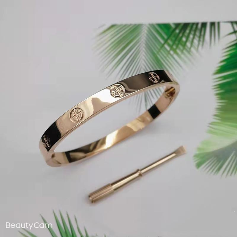 European & American Fashion Titanium Cross Screwdriver Couple Bracelet – Trendy Stainless Steel for Men & Women