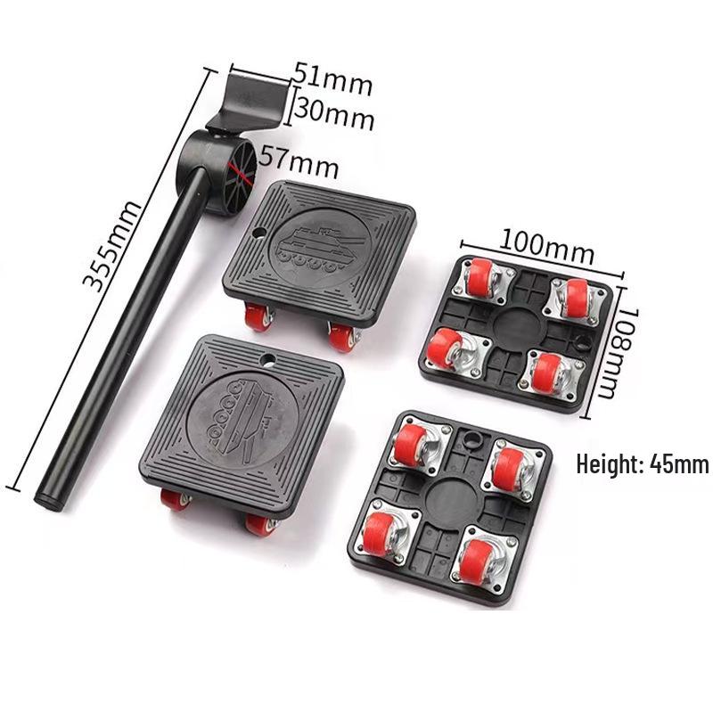Set di 5 pezzi per spostare mobili: Strumenti per spostare oggetti pesanti