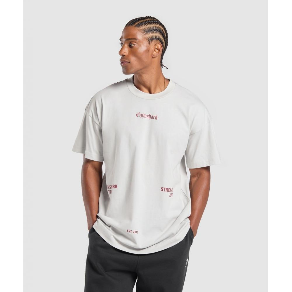 

Gymshark Футболка с графическим принтом Strength Dept Metal Grey A1C3V GB7M XS