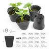 50pcs Garden Black Soft Plastic Seedling Bag Plant Nursery Pots Thickened Seed Starting Pot Flower Vegetable Independent Box