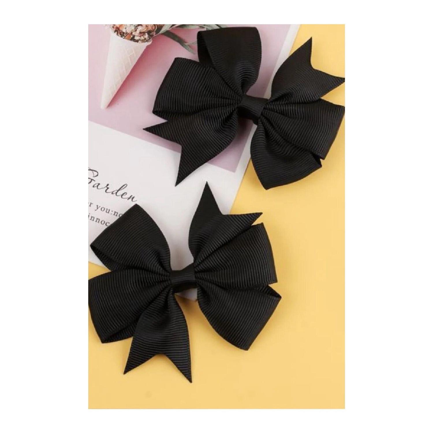 

Дитячий молодіжний олівець Grosgrain Satin Bow Buckle Pencil 2 шт чорний