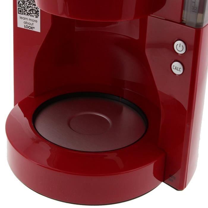 MELITTA Look IV Selection Filter Coffee Maker - Red - 15 Cups - 1000W