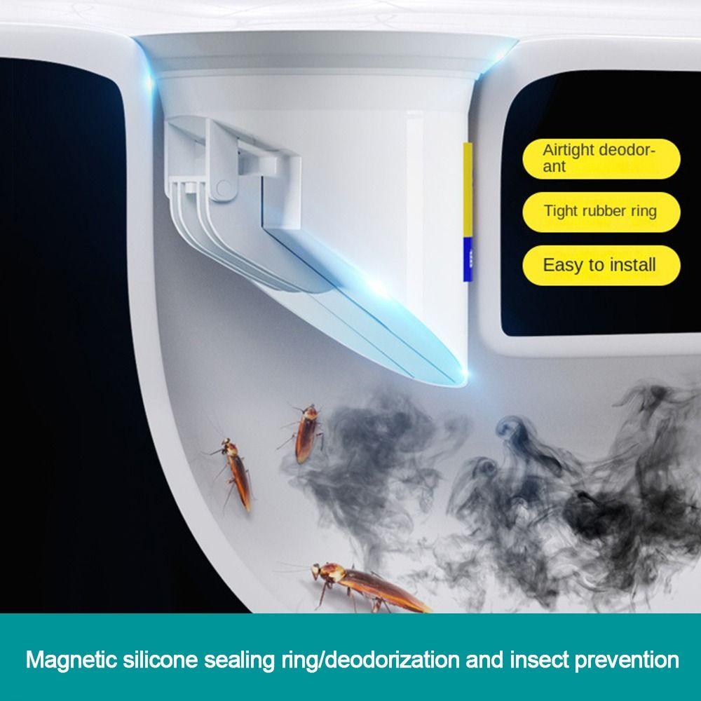 Plastikowy Przykucany Dół Odor Stopper biały Armatura Toaletowa Pokrywa Przeciwdziałająca Blokowaniu Łazienka Toaleta Przykucana