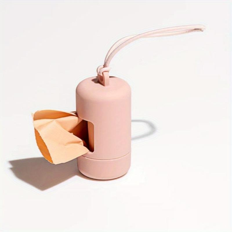 

Портативный диспенсер для мешков для отходов для собак и домашних животных Мини-органайзер для мусорных мешков для уборки домашних животных Товары для кухни розовый