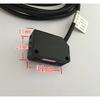 Square Laser Diffuse Reflection Photoelectric Switch Infrared Sensing Distance 200-300MM PNP Visible Light Normally Open