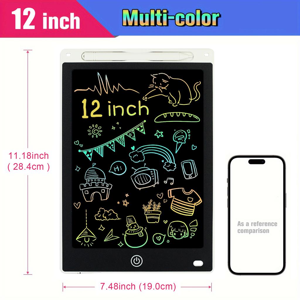 12 Inch LCD Writing Tablet Electronic Handwriting Drawing Board Digital Graphic Doodle Pad Educational Toy for Kids