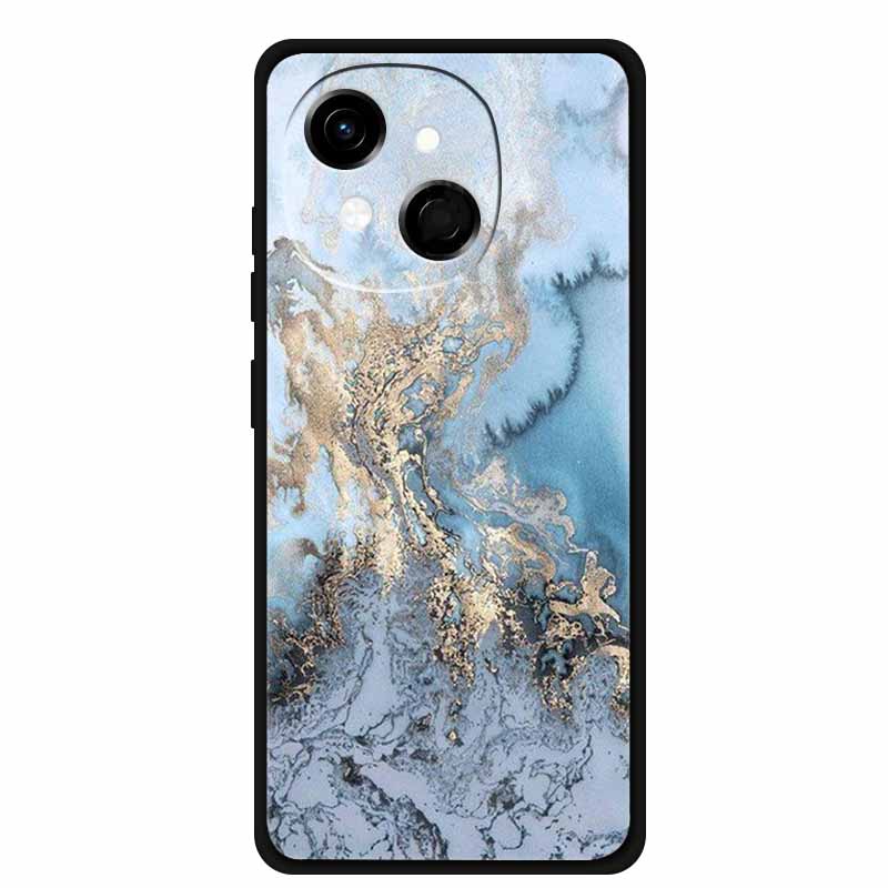 Black Silicone Case For Tecno Spark 40C Cases Wolf Luxury Protective Soft Back Cover For Tecno Pop 9 4G Case 6.67" Animal Fundas