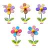 Small Car Dashboard Figurine Spring Wobbly Flower Ornament, Shaking Head Sunflower Interior Decor, Cute Decorations for Rearview Mirror And