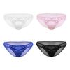 Skinnende satengundertøy for menn Mesh Back See Through Sissy Crossdress Truser