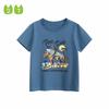 27Kids Children's Clothing Summer Children's Pure Cotton Short-Sleeved T-Shirt Base Shirt Boys' Bear Top Baby Round Neck Clothes