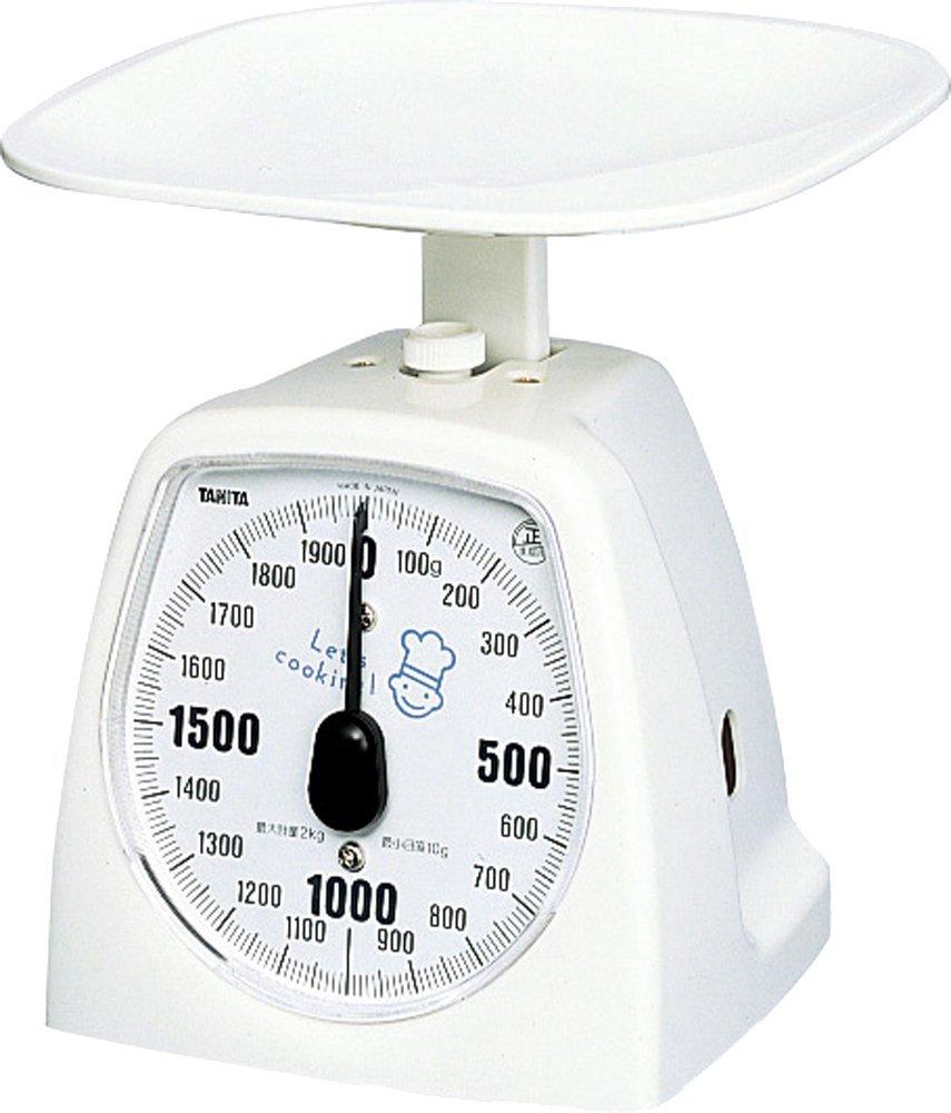 

Tanita Cooking Scale Kitchen Scale Cooking Analog 2kg 10g Units White 1437-NWH