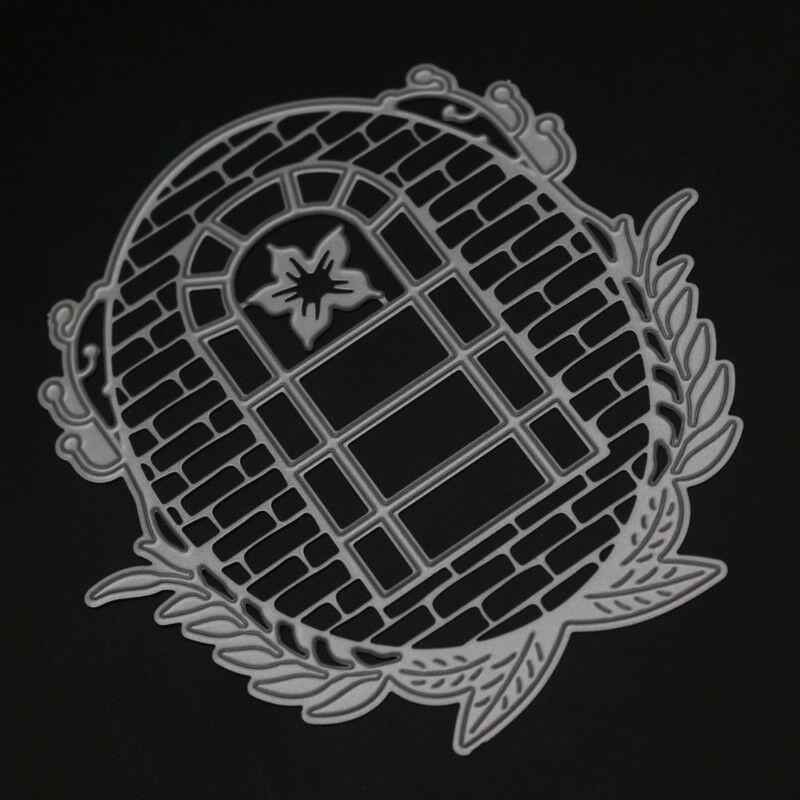 Gras Wand Fenster Schneiden Stirbt Metall Schablone DIY Scrapbooking Album Papier Karte Prägung Handwerk Rahmen Vorlage